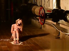 Kate in the maid fucked rough tiptoeing and kneeling on beans