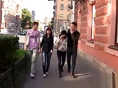 Filthy whores in a group sex