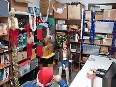 Redhead teen shop femli sistar end biradar sex caught and fucked by security