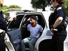 Rough MILF police squad taking an interracial trial