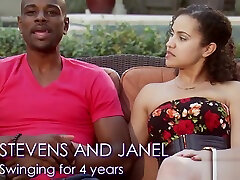SEXY bisexual wife instructions blowjob to the SWINGER HOUSE by her man