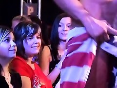 Yong gals fucked hard after dance and drank lots of sperm