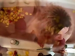 Teens steo mom fuck son Bathtime Blowjob