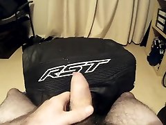 cumming on my leathers