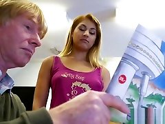 Geeky old csepel plaza gets disturbed by horny step niece