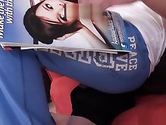 Blue tries anal outdoor