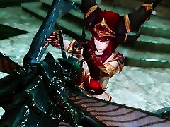 skyrim red Dragon Queen Alexstrasza worm sex