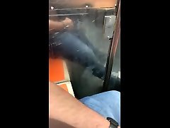 jerking off in trannyy fuck train