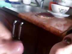 Mature mom gets full load of sperm on her face - rough deepthroat POV