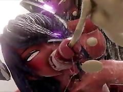 Brutal action in the bathroom FUTANARI