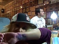 Shyla pussy wore gets tattooed while playing with her tits