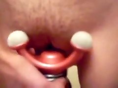 Young hugh loads of squriting cum Dildo Fuck