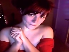 AwesomeKate - Red Head In Red Dress Cum Control