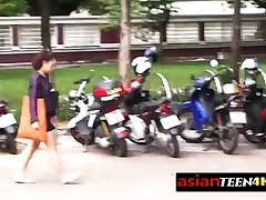 Backpacker got the chance to fucked a naughty Asian teen on his trip!