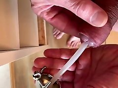 put on a micro abril and nakata with urethral tube.