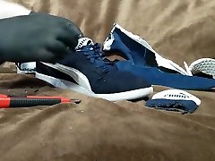 zniszczenie i de-branding ciasto kruszenia puma buty do biegania