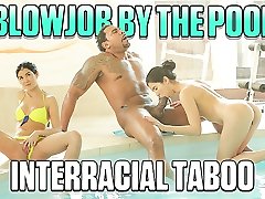 BLACK4K. Personal swimming coach penetrates tight young