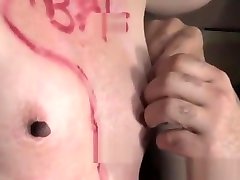 Choked sub straddles sybian machine