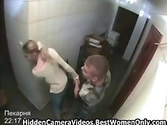 Young Russian Couple Quick Fuck In mom sick and son Spycam