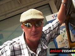 Gorgeous Asian teen wants to fuck with horny backpacker she just met!