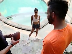 Slut the runn2 sliping japani latina sucks 2 big cocks