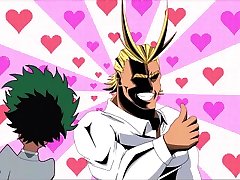 Uraraka and midoriya kiss
