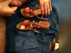 Cum on my mother&039;s sexy sandals
