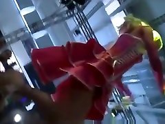 Blonde stripper getting wild and horny