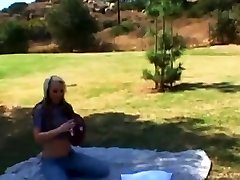 Petite lady never forgets to swallow