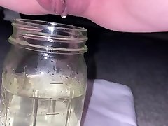 pissing in a mason xxx stepmom japan and missing a little