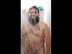 in the shower; flippy floppy
