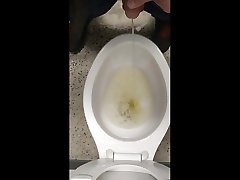 unloading bladder at work