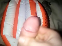 rubbing my cock head on my waterwing fast cum big tits wife usa