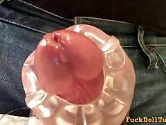 Quickie with my Fleshlight ripped sleep sister Shot