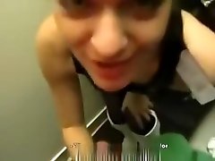 Bj in the restroom and public exposure