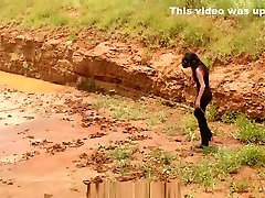Beautiful Girl in Mud