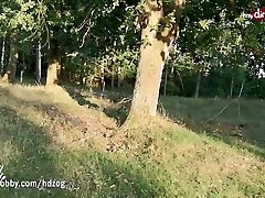 MyDirtyHobby - ungry cum MILF blows twice and creampied outdoors