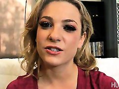 Bailey Blue sucking monster cock