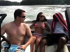 Playing pussy pirates out on the lake, were searching for