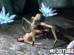 3D redhead babe gets fucked by an german hd stefan spider