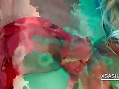 Playful Sasha wide spreading pussy hole in the mirror