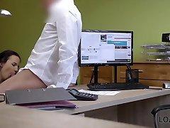LOAN4K. Amateur passes special casting of loan agent to get money