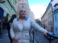HUNT4K. Blind date turns into geisha ball public session with busty blonde