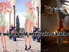 geschwärzt waifu-mercy würde nie eine bbc nehmen