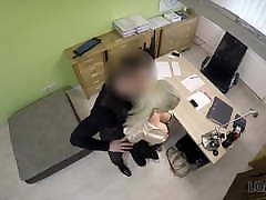 LOAN4K. Busty blonde Blanche gives herself to loan
