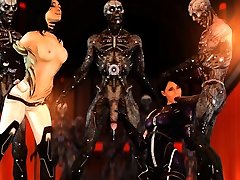 3D Girls Vs Horrifying Creatures!