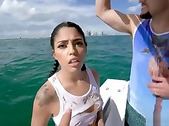 Cuban Hottie Gets Rescued at Sea