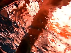 Kristy hot babe ewith big boobs in hotlips blowjob swimming pool