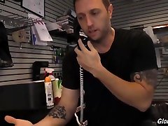 Lauren Phillips is a red haired chick who likes to suck black dicks through gloryholes