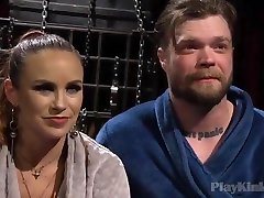 Curvy blonde MILF loves bondage fucking